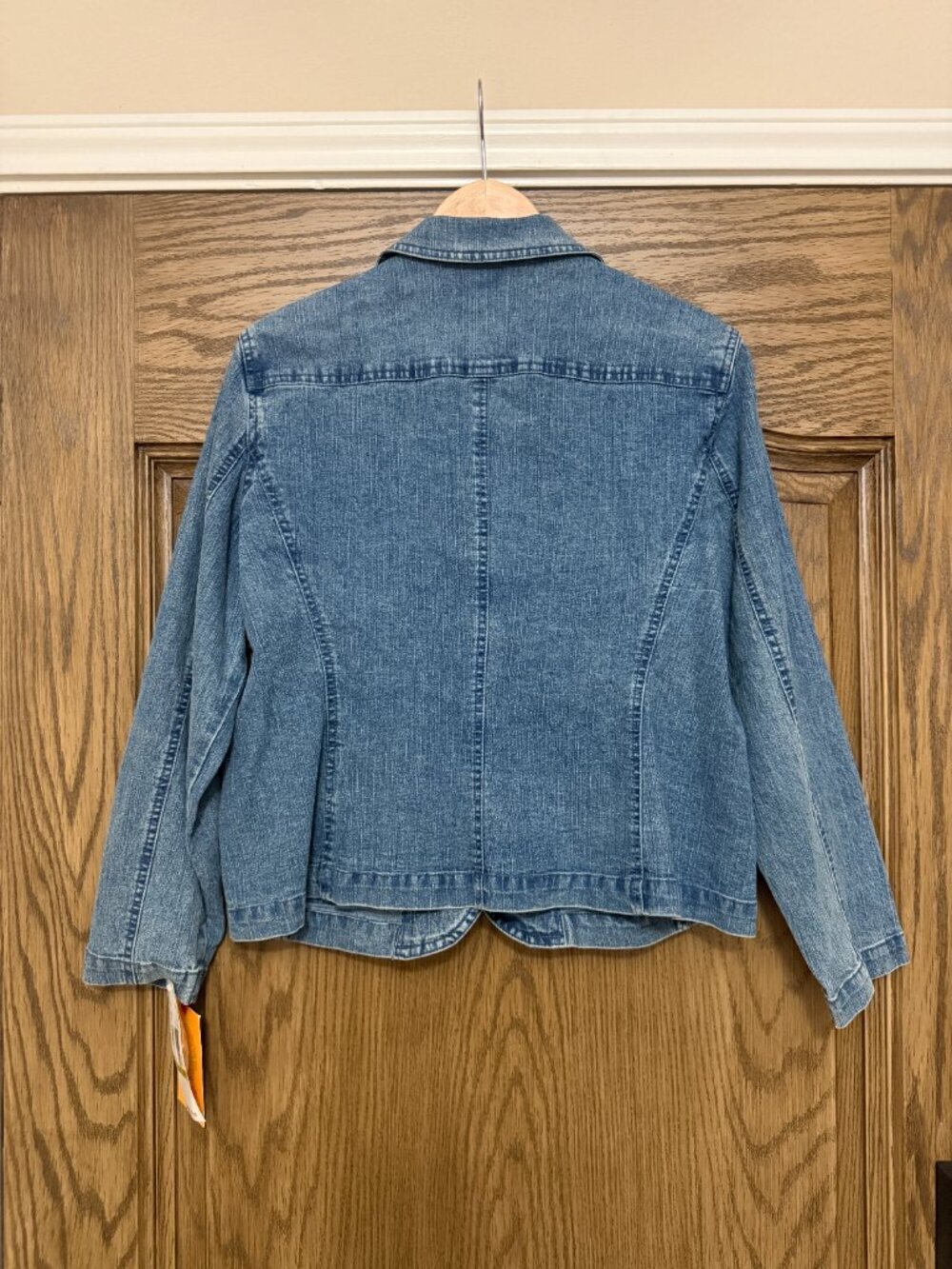 Ruby Rd. Rhinestone Jean Jacket Size 14P - Picture 6 of 12